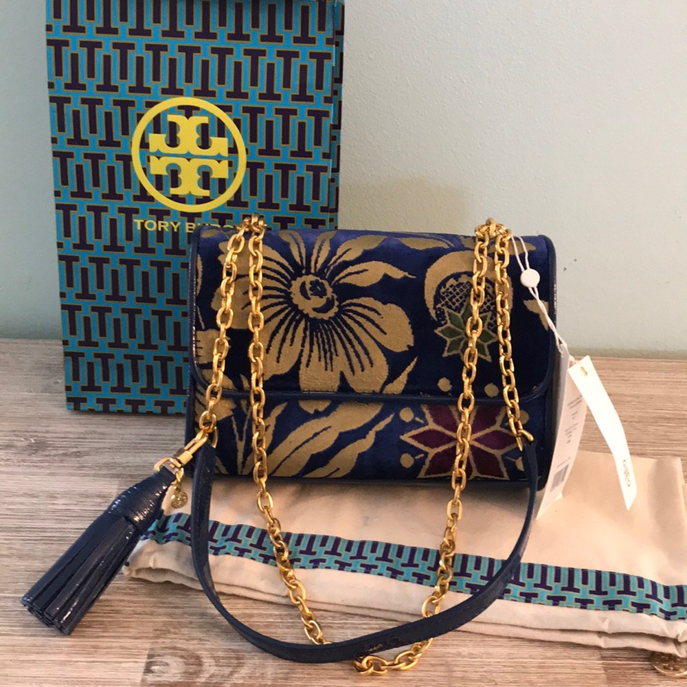 Tory Burch Cosmic Floral Small Shoulder Bag NWT!